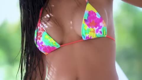 A cute Asian in a cute bikini
