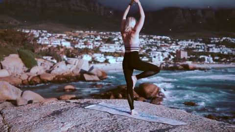 1-Hour Yoga by the Ocean | Release Negative Energy & Find Inner Peace