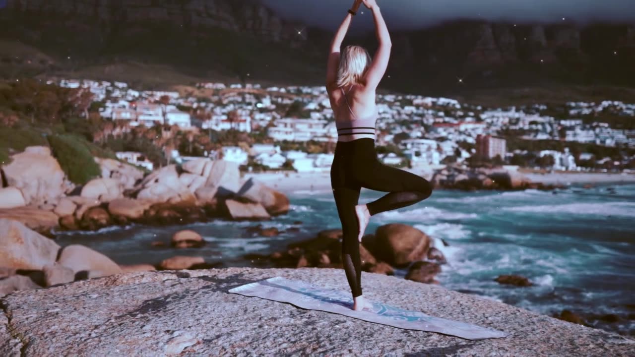 1-Hour Yoga by the Ocean | Release Negative Energy & Find Inner Peace