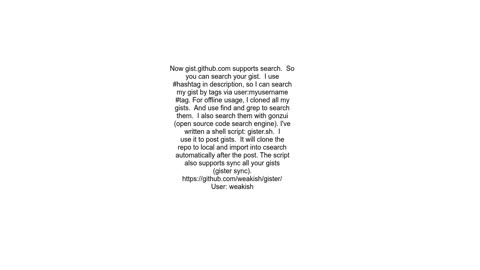 How do you manage your gists on GitHub