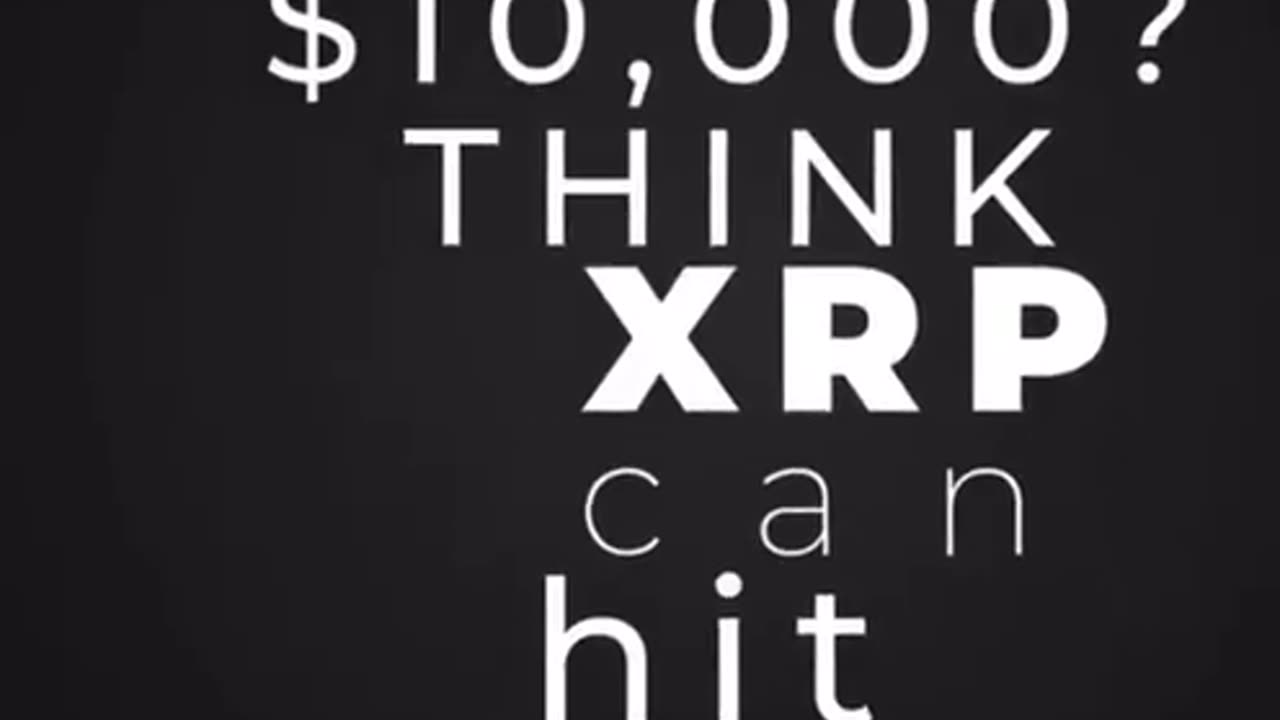 $XRP could become the number one global asset: bigger than Bitcoin, bigger than Gold.