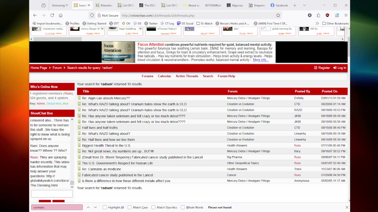 2025-08-07 - Chemtrails, Politics, Health and Supplements, Future Events