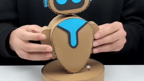 DIY Cardboard robot #shorts #youtubeshorts