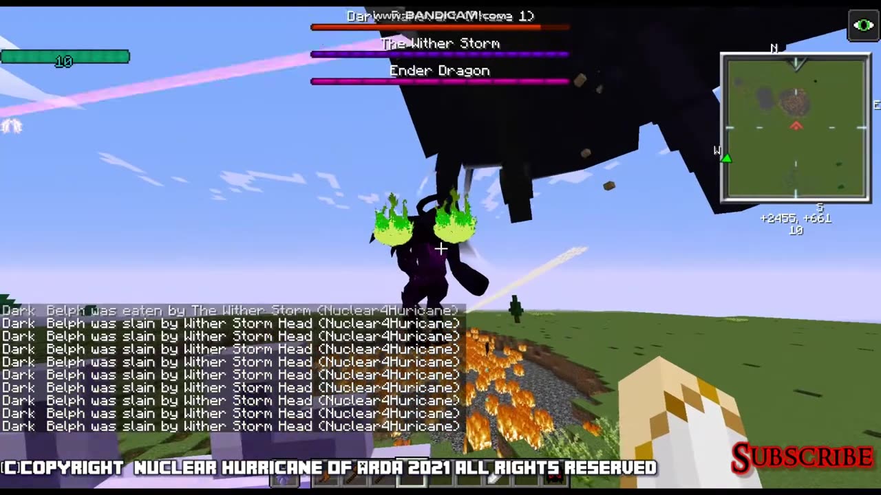 Minecraft Mob Battle Witherstorm & Chaos Guardian vs Dark Rahovart