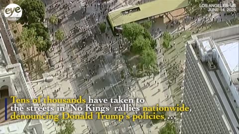 'No Kings' protesters across US decry Trump amid military parade in DC and have gone global