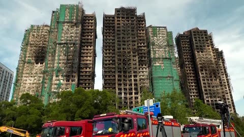 'Everything's gone': Hong Kong family returns to site of deadly fire