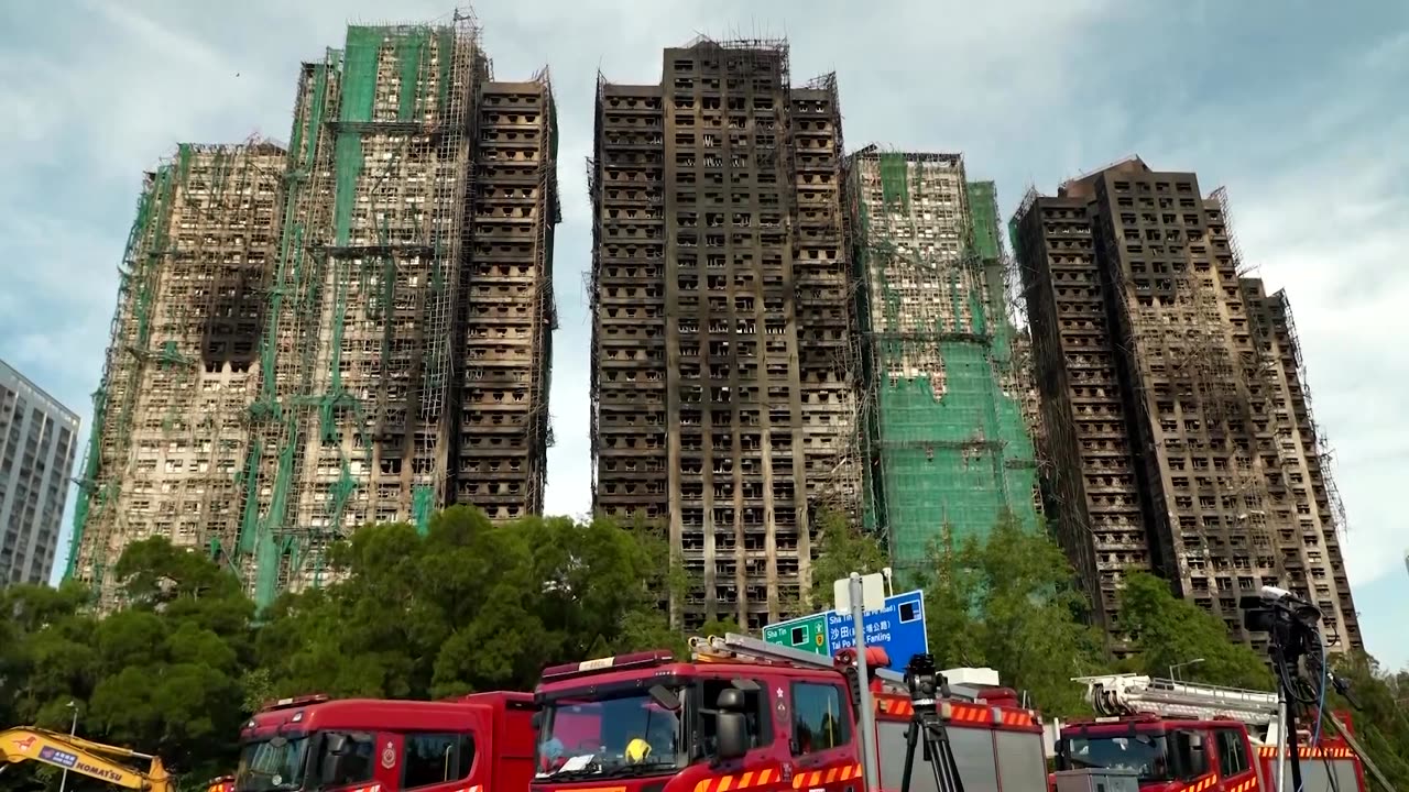 'Everything's gone': Hong Kong family returns to site of deadly fire