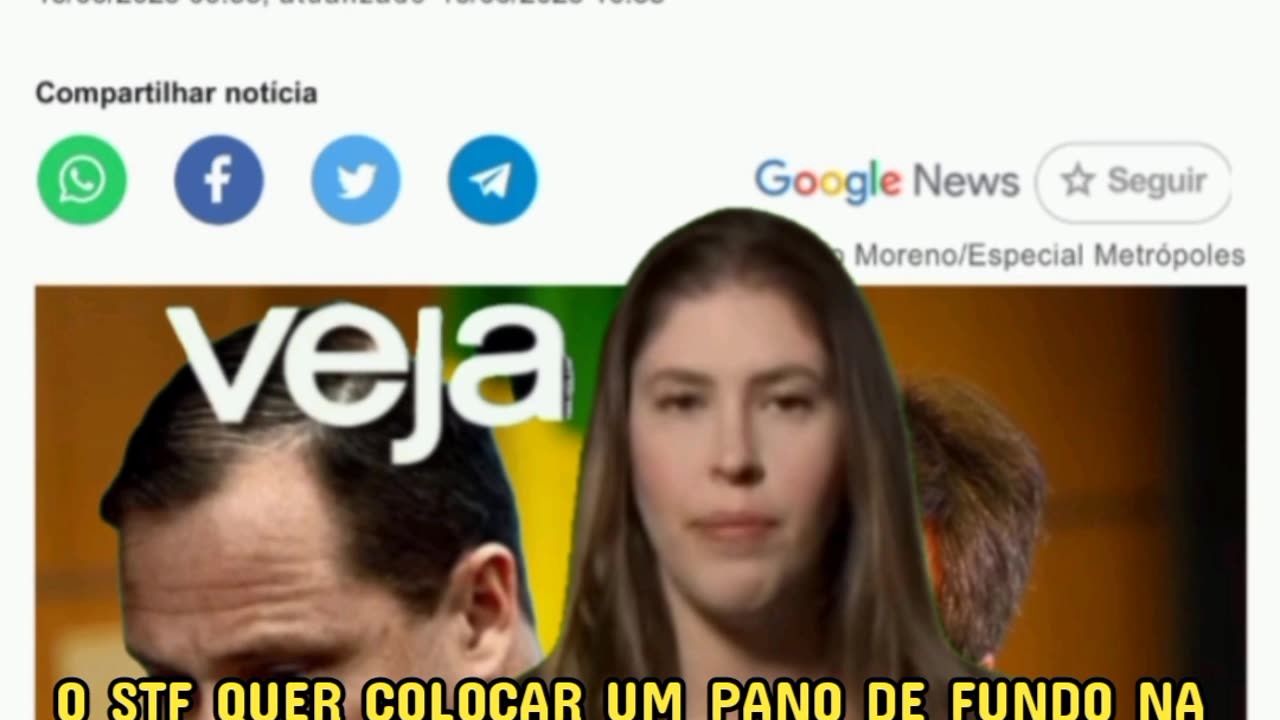 O STF QUER COLOCAR UM PANO DE FUNDO NA REPORTAGEM DA VEJA PARA QUE FOQUEM NA PRISÃO ILEGAL, É MAIS UM CRIME DA ORGANIZAÇÃO CRIMINOSA DO STF