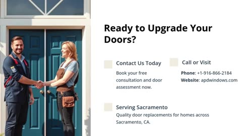 Door Replacement in Sacramento by APD Windows
