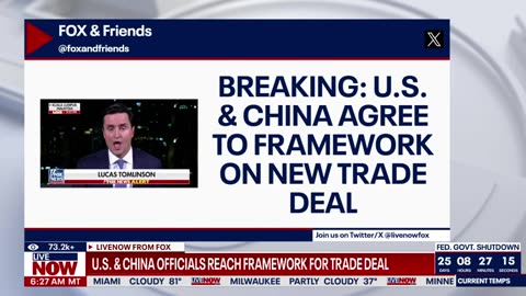 US & China agree to trade deal framework