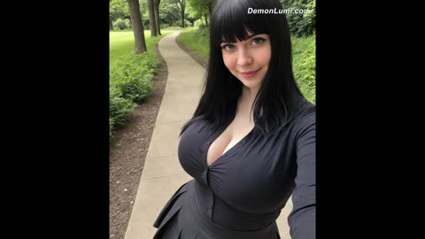 Gothic Queen in Black Leather