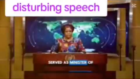 Watch the Namibia female president giving nation wide disturbing speech