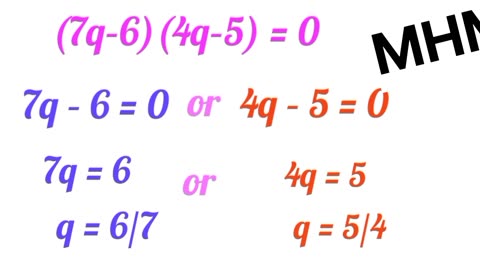 How can we solve the equation if product of two terms is zero