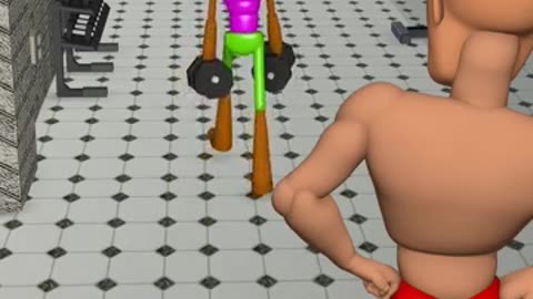 The body builder! (4k memes) #short