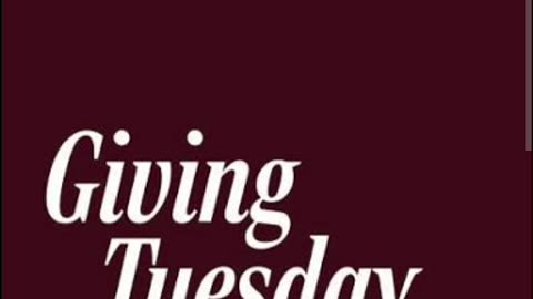 Today is giving Tuesday 2025 12/2/25