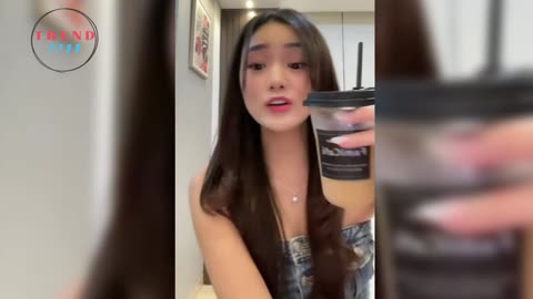 GIRL IS BORED AND DRINKING COFFEE