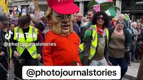 They are mocking Donald Trump's Visit