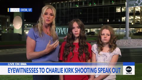 Witnesses recall deadly shooting at Charlie Kirk event