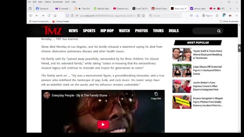 Sly Stone Dead at 82