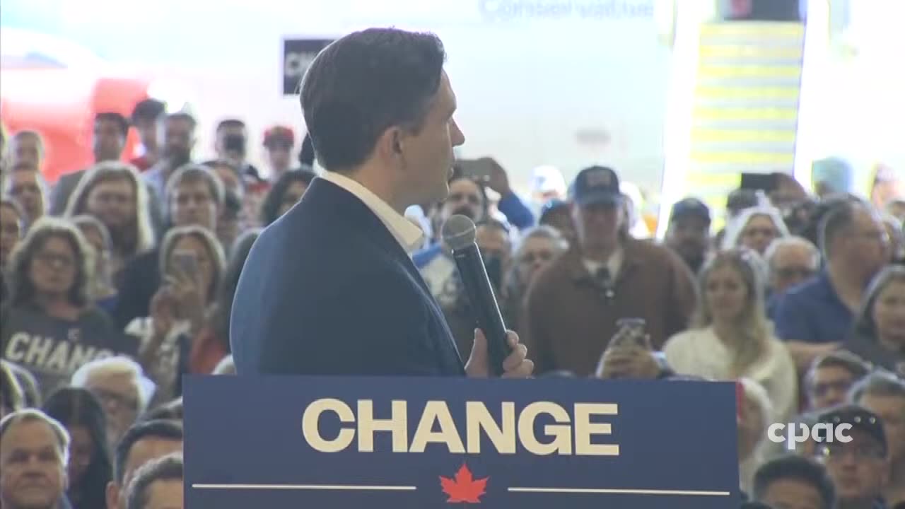 Canada: Pierre Poilievre addresses supporters in Calgary – April 25, 2025