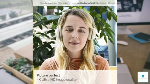 Jabra PanaCast 20 4K Video Conferencing Camera - Flexible Plug & Play Personal Video Solut