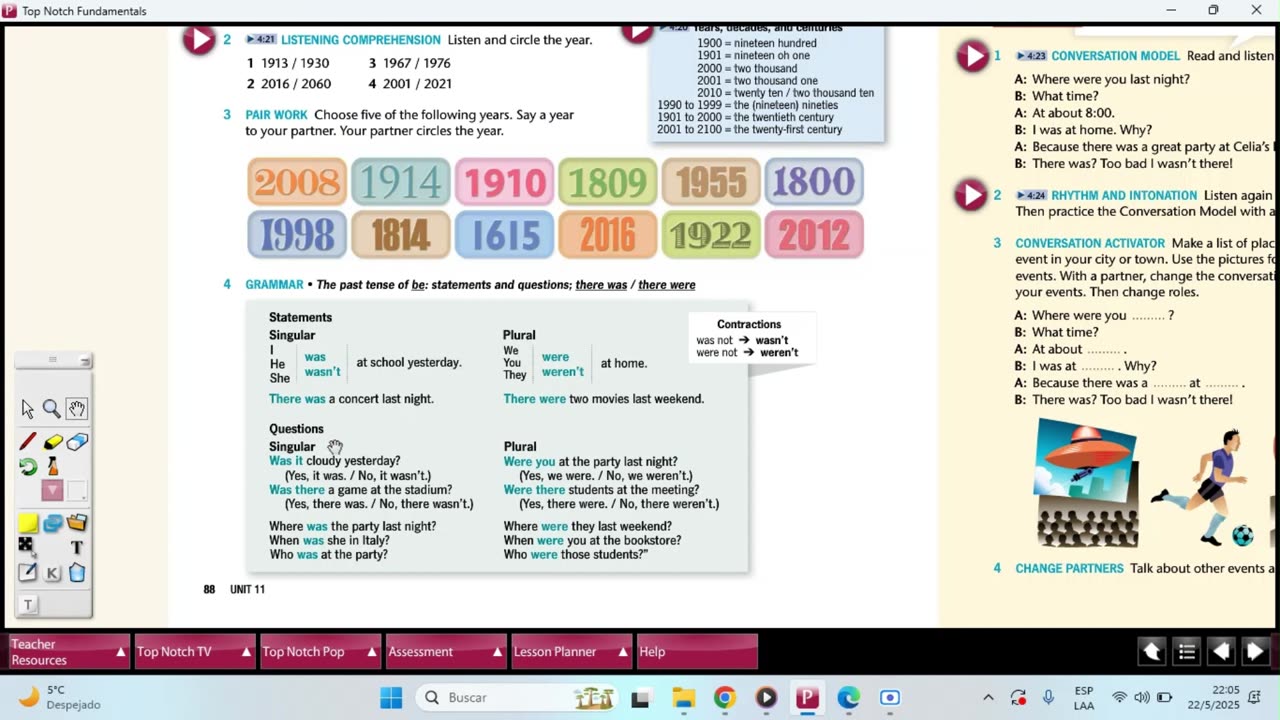 UNIT 11 - PAST EVENTS