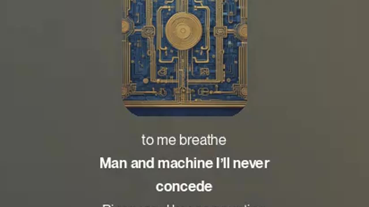 I was human! 1 Now I see the rise of machines! A Mechanical Heartbeat & circuitry!