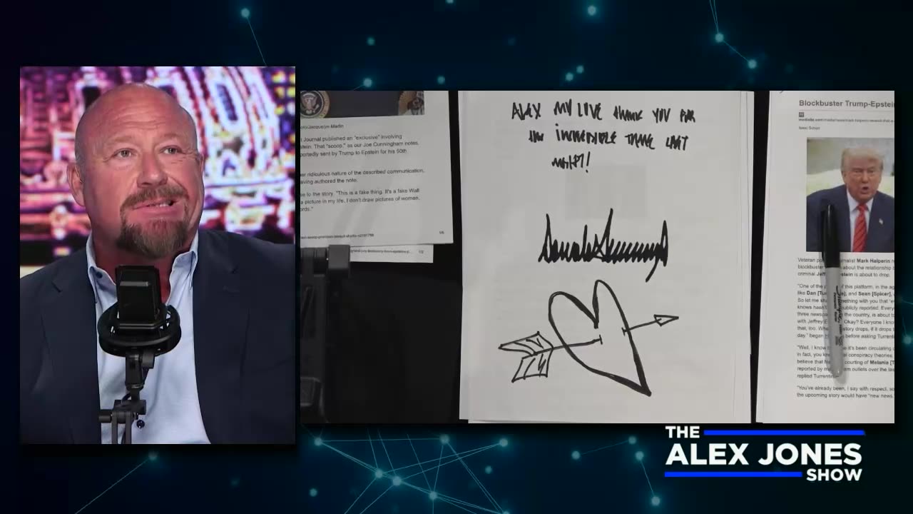 BREAKING EPSTEIN BOMBSHELL! Alex Jones Releases New Trump Letters Exclusively On-Air- Viewer Discretion Is Advised!