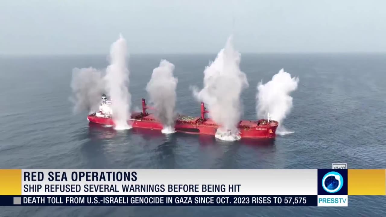 Yemeni armed forces released footage of a maritime operation