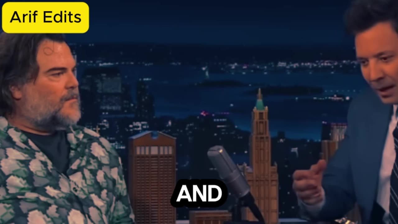 Jack Black Shreds the Guitar During Tonight Show Entrance; Talks Making Songs for A Minecraft Movie