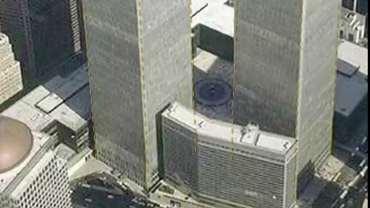 World Trade Center BEFORE & AFTER the dust settled. Where are the Towers DEBRIS??