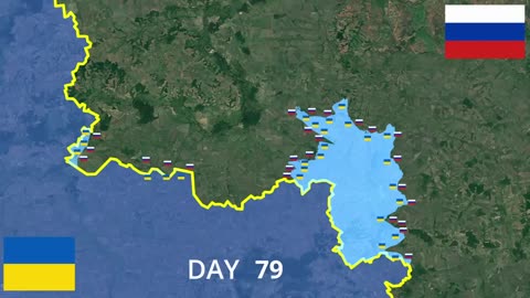 Ukrainian Kursk Offensive Animated Map