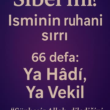 Sibel İsminin Sırrı: Bu İsim Sana Hangi Esmayı Getiriyor?#keşfetteyiz #viralshort #trendingshorts