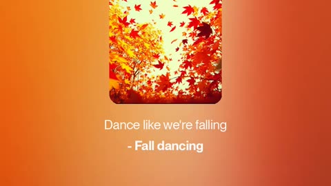💃 Dance like we're falling - Fall dancing 💃