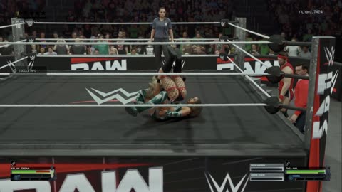 wwe 2k25 276 universe Kelani Jordan VS Thea Hail