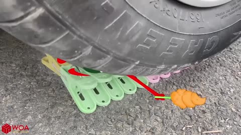 Car vs Jelly, Toothpaste & More – Crushing Soft and Crunchy Things!