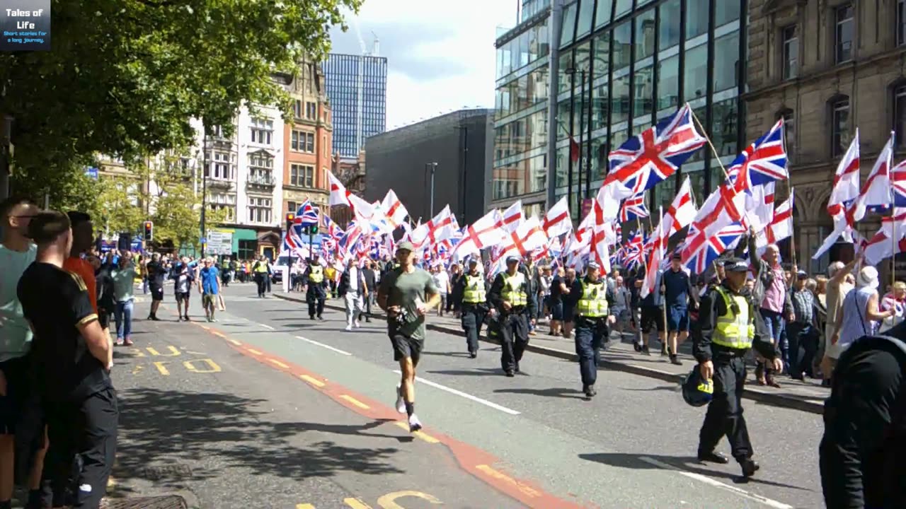 Manchester Britain First Protests 2/8/25 pt2 Enough is Enough