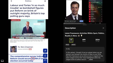 Freemason Events - Trump Statue, Nigel Farage On Course To Be UK PM (Polls), UK Digital ID Roll Out.