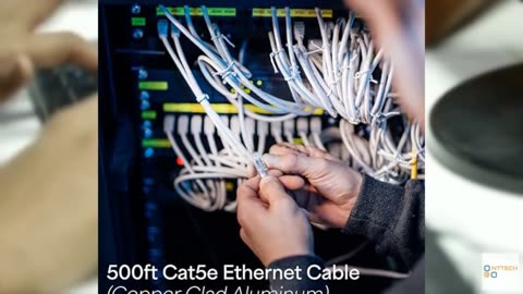 VIVO 500ft Bulk Cat5e Wire, CCA Ethernet Cable, 24 AWG, UTP Pull Box, LAN Networ