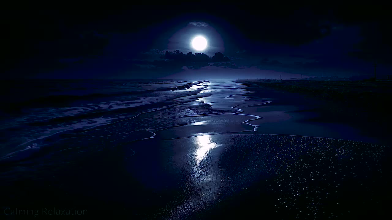 Soothing Melody of Sea Waves | Calm Nightlife - Natural Calming | Deep and Uninterrupted Sleep