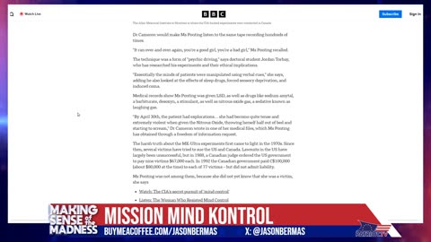 CIA BEING SUED For Experimenting On 16-Year Old Girl!!!