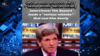 Tim Russert asks George Bush and John Kerry of their membership of secret society - 'Skull & Bones'