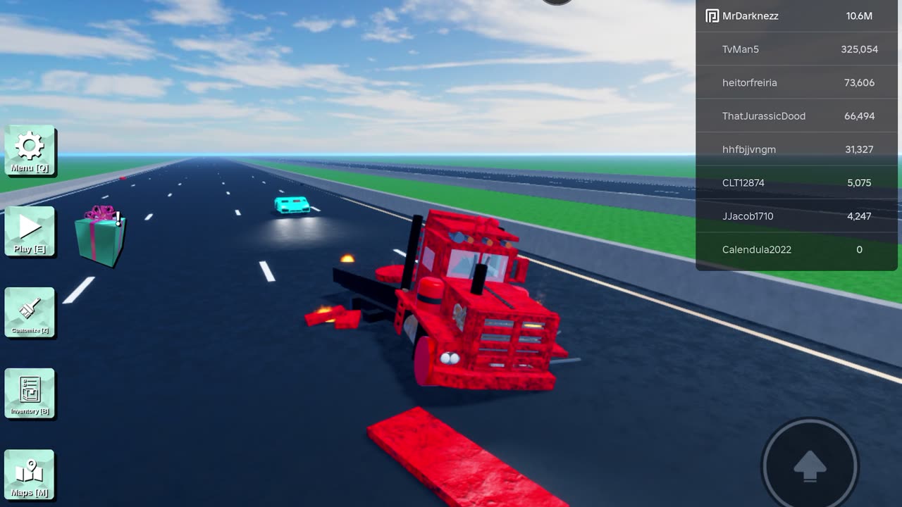 ROBLOX Car Crash Simulator Gameplay #7 (potential epilepsy warning)