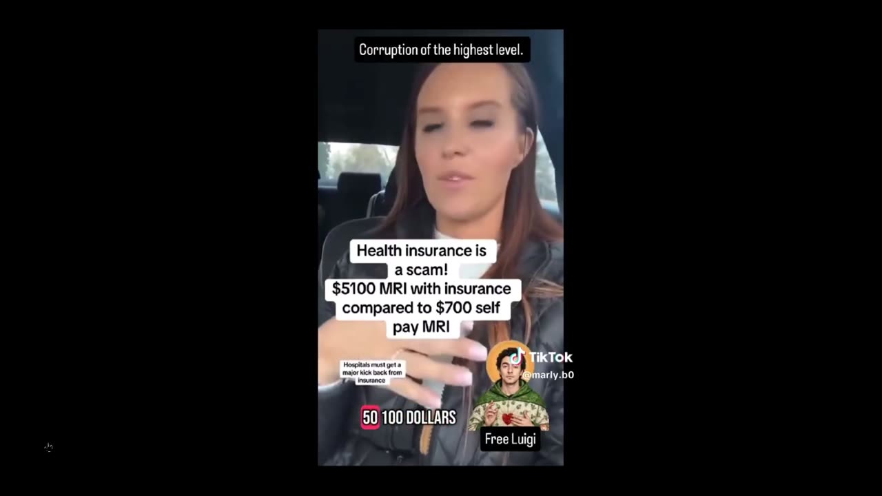 With insurance $5100 for MRI but only $700 for her self pay. Hospital says what?