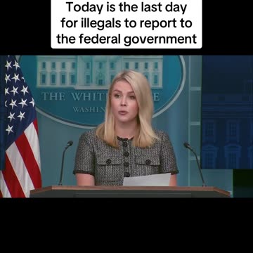 Today is the last day for illegals to report to the federal government