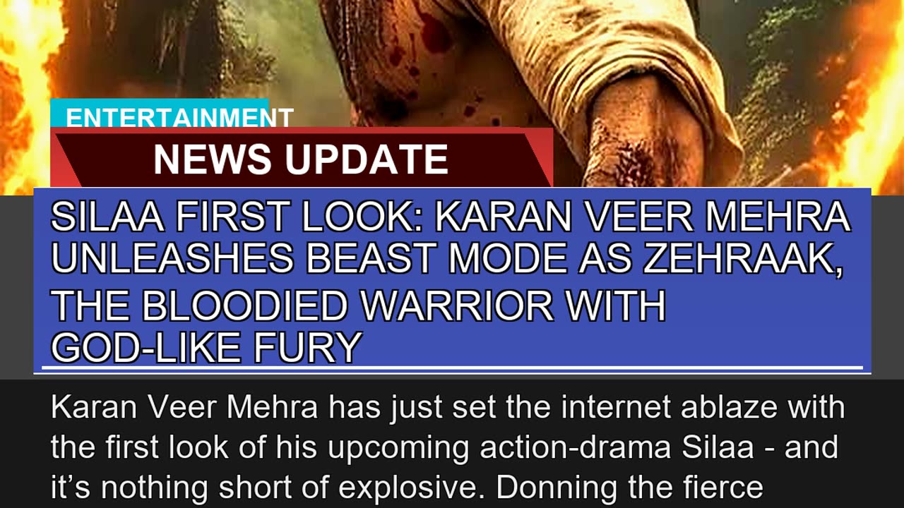 Silaa First Look Karan Veer Mehra Unleashes Beast