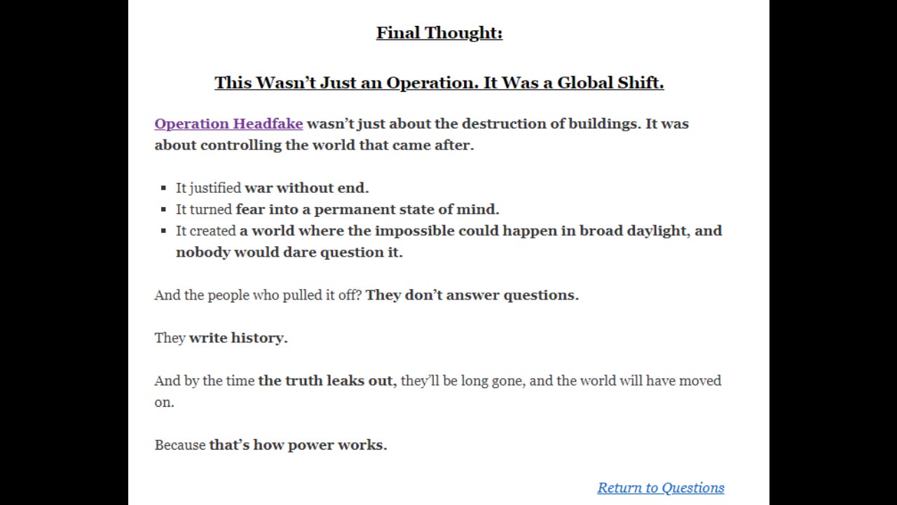 Who is the team behind 9/11?