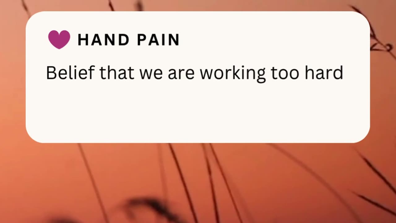 HAND PAIN ❤️