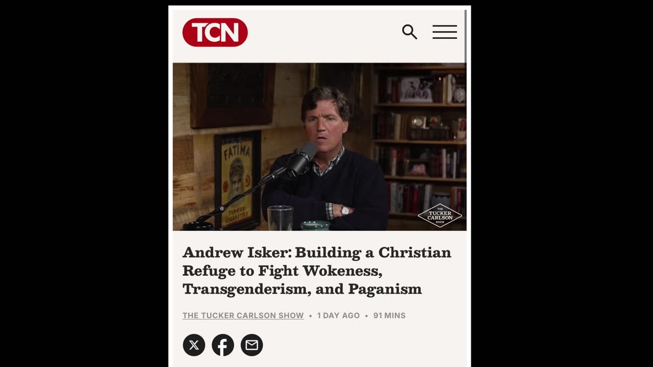 PASTOR ISKER: “They believe that the Rapture is coming tomorrow.” (Tucker Carlson Interview)