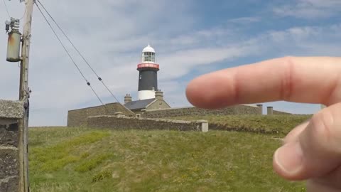 Mark Clark Portrush on his own walking around Rathlin Island 2019....